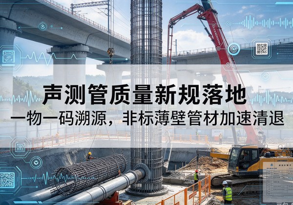 薛城声测管质量新规落地，一物一码溯源，非标薄壁管材加速清退